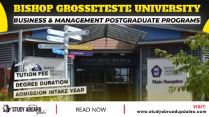 Business & Management postgraduate Programs