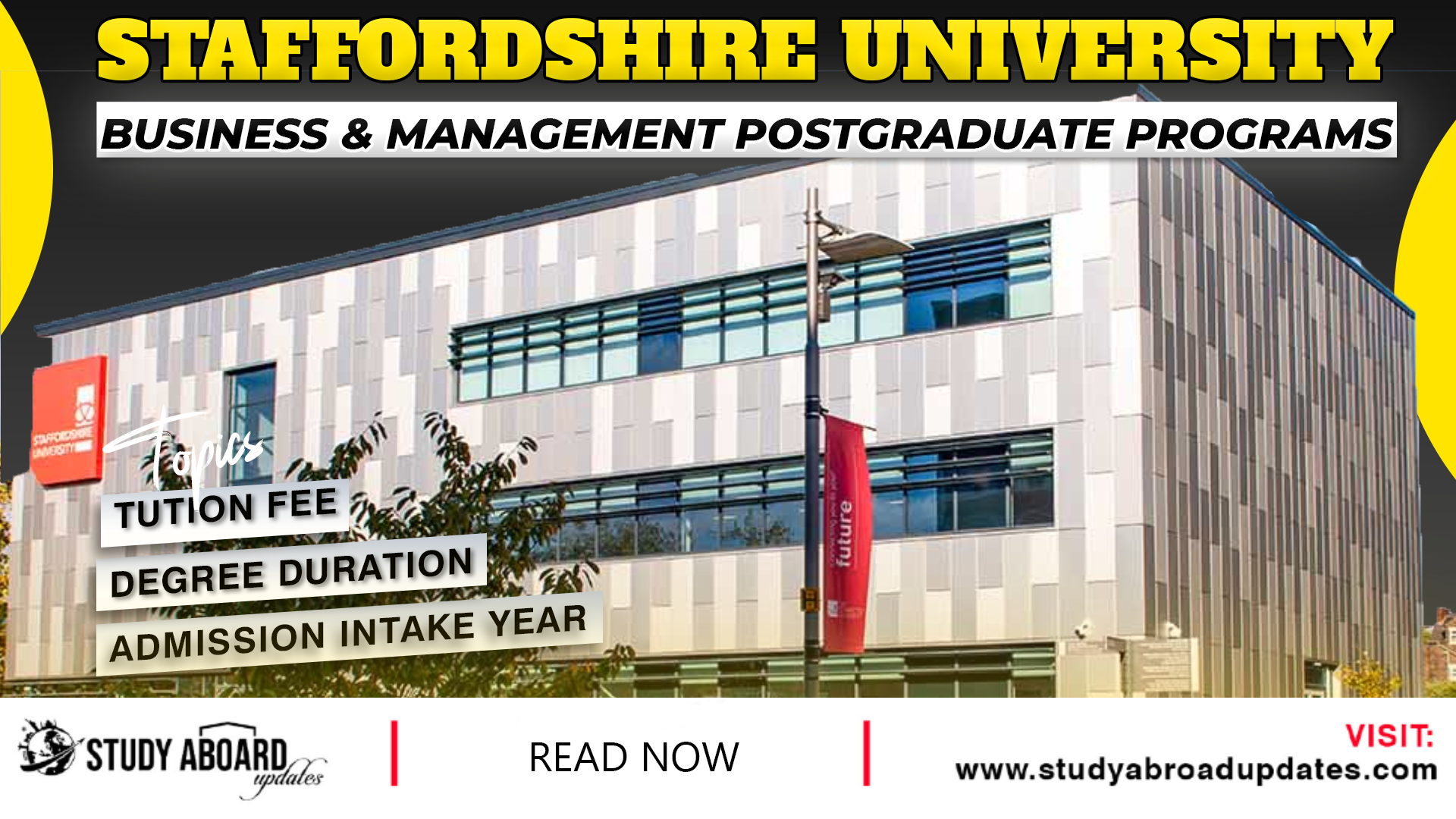 Staffordshire University Business & Management Postgraduate Programs