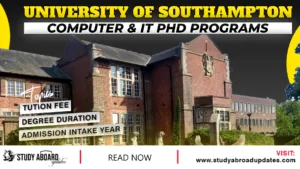 Computer & IT Phd Programs