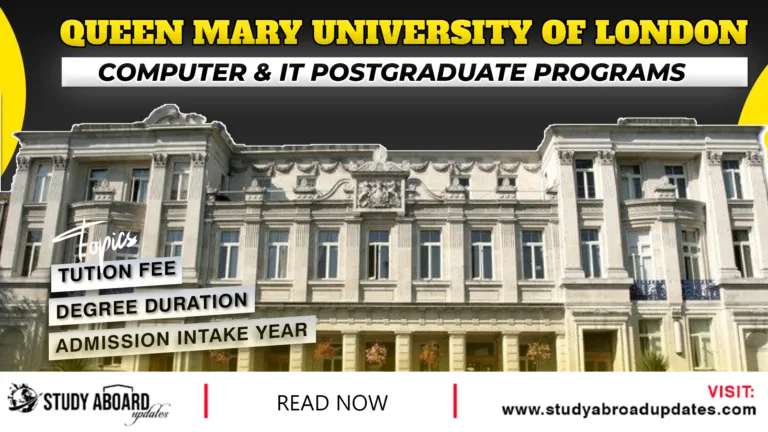 Computer & IT Postgraduate Programs