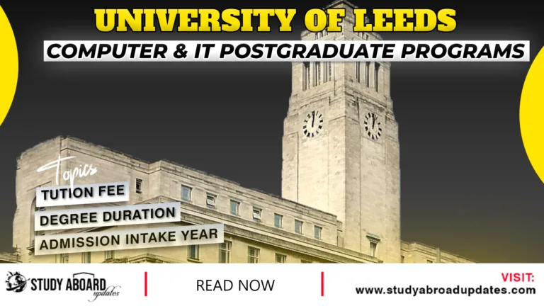 Computer & IT Postgraduate Programs