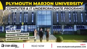 Plymouth Marjon University Computer & IT Undergraduate Programs