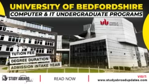 University of Bedfordshire Computer & IT Undergraduate Programs