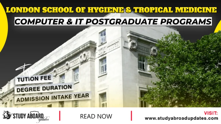 Computer & IT postgraduate Programs