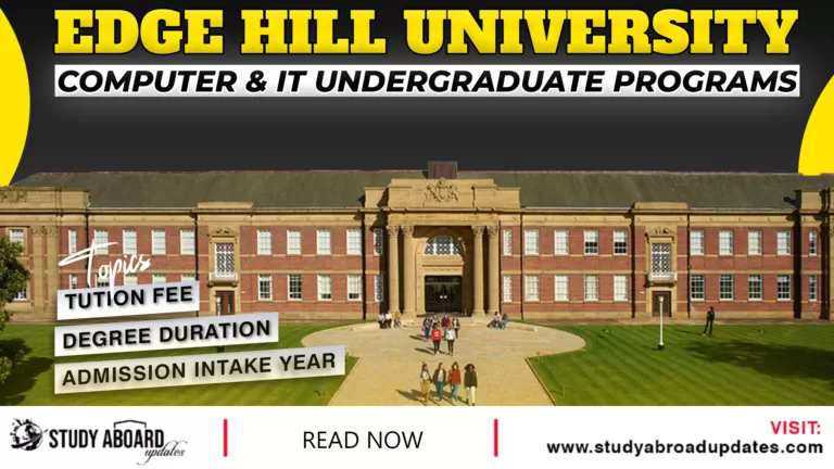 Computer & IT undergraduate Programs