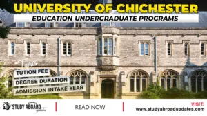 University of Chichester Education Undergraduate Programs