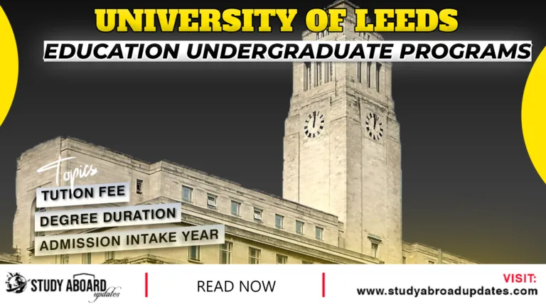 Education Undergraduate Programs
