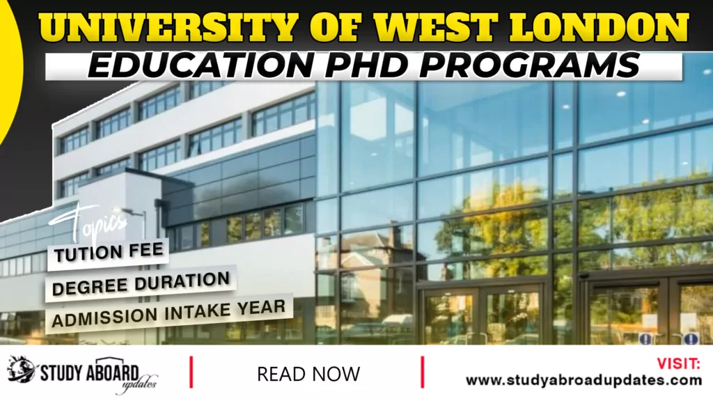 Education phd Programs