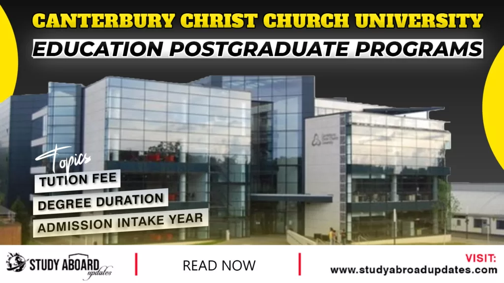 Education postgraduate Programs