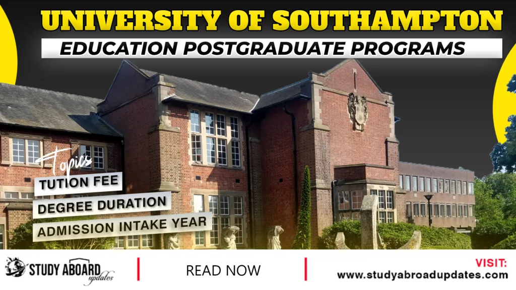 Education postgraduate Programs