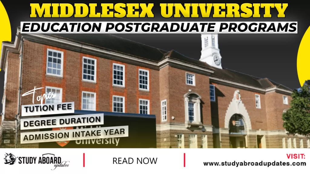 Education postgraduate Programs