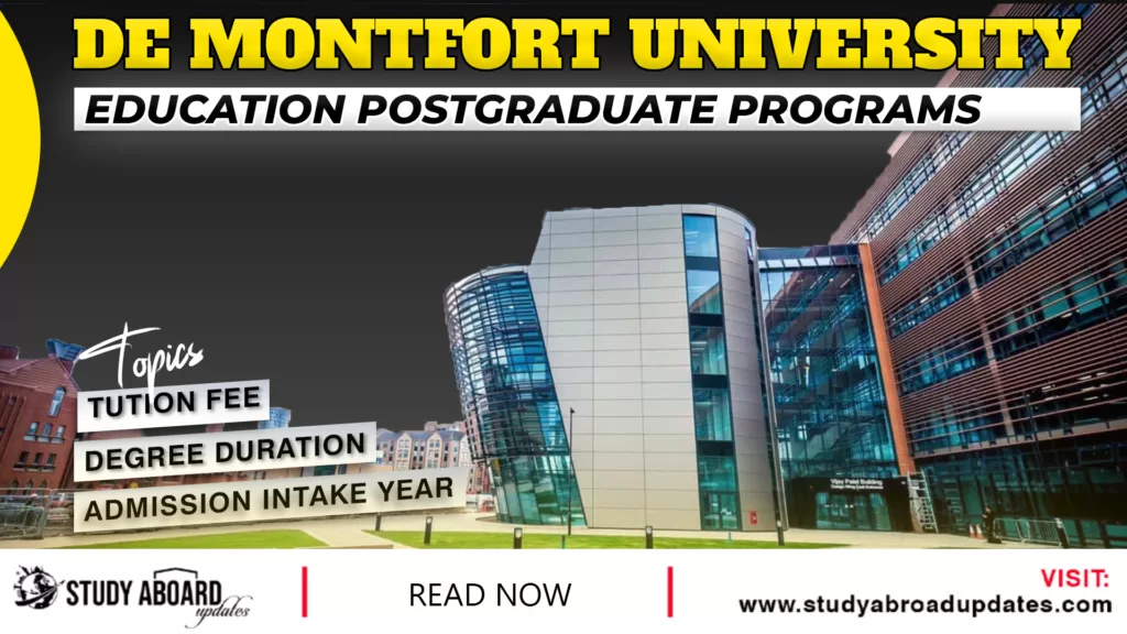 Education postgraduate Programs