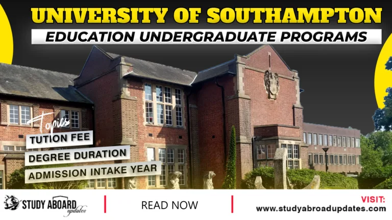 Education undergraduate Programs