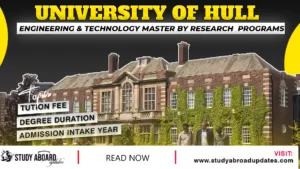 University of Hull Engineering & Technology Master by Research Programs