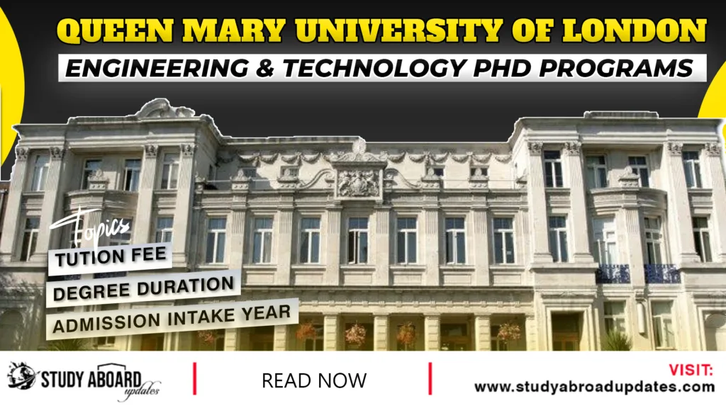 Engineering & Technology Phd Programs