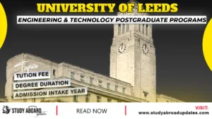 Engineering & Technology Postgraduate Programs
