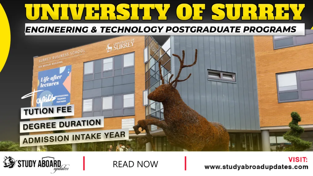 Engineering & Technology Postgraduate Programs