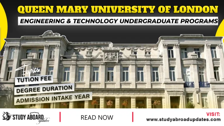 Engineering & Technology Undergraduate Programs