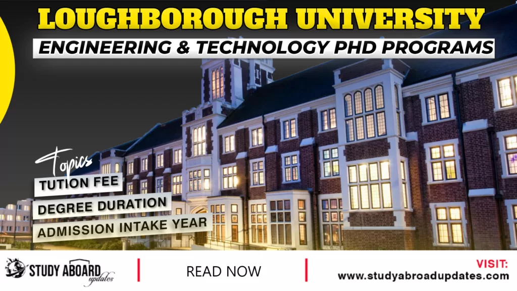 Engineering & Technology phd Programs