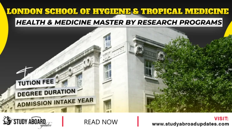 Health & Medicine MAster By Research Programs