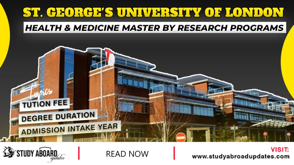 Health & Medicine Master by Research Programs