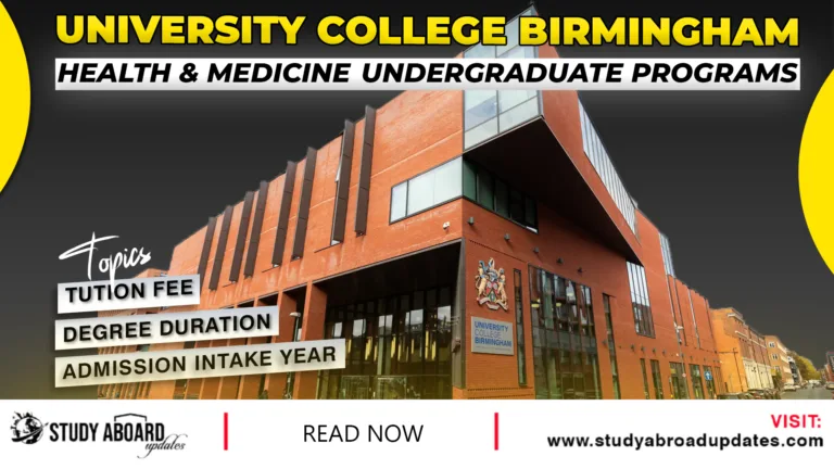 Health & Medicine Undergraduate