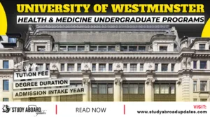 University of Westminster Health & Medicine Undergraduate Programs