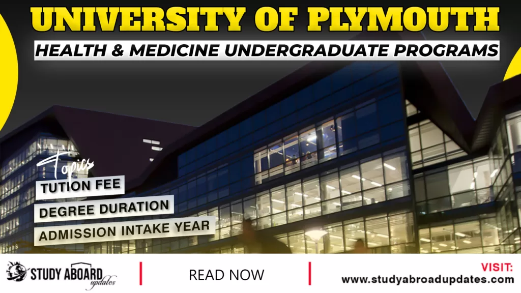 Health & Medicine Undergraduate Programs