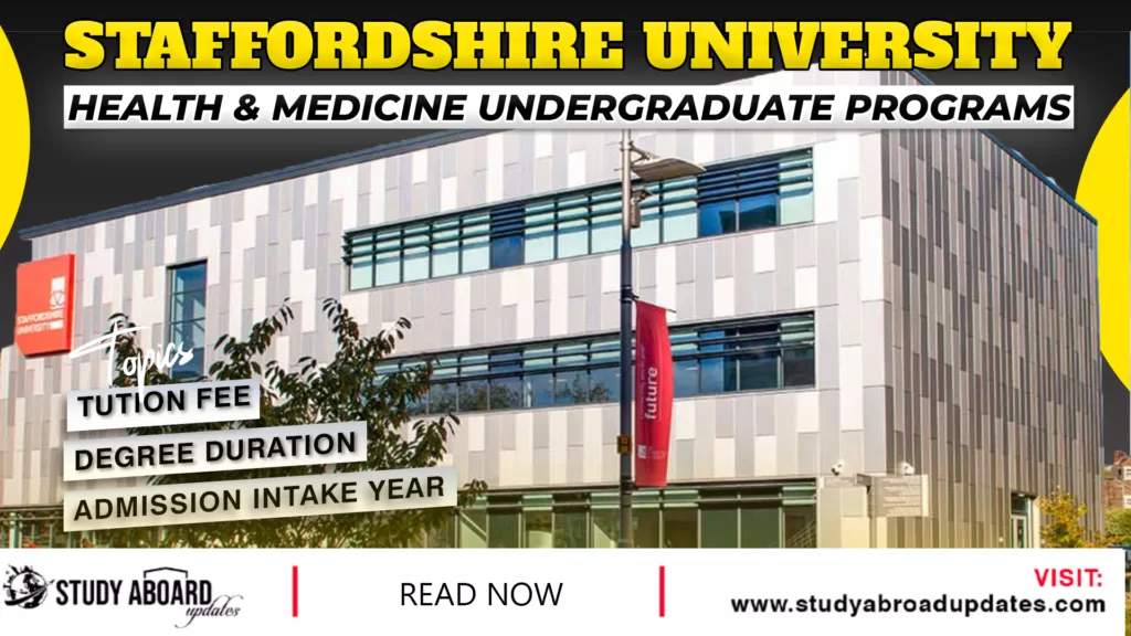 Health & Medicine Undergraduate Programs