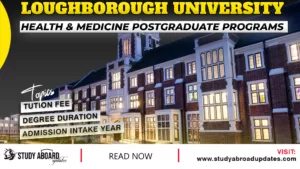 Health & Medicine postgraduate Programs