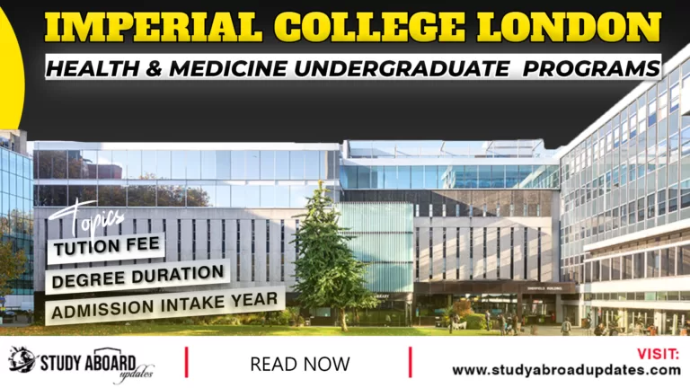 Health & Medicine undergraduate Programs