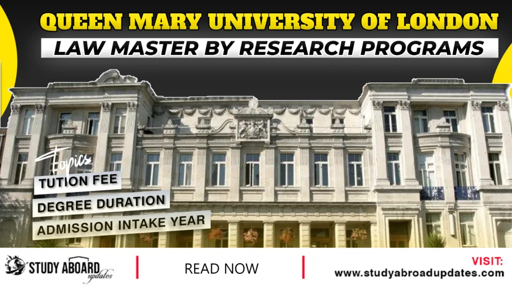 Law Master by Research Programs