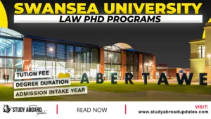 Swansea University Law PHD Programs