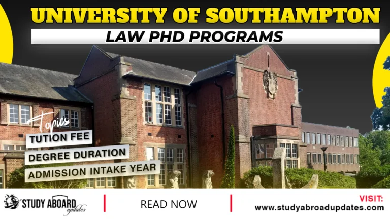 Law Phd Programs