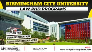 Law Phd Programs