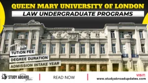 Law Undergraduate Programs