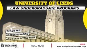 Law Undergraduate Programs