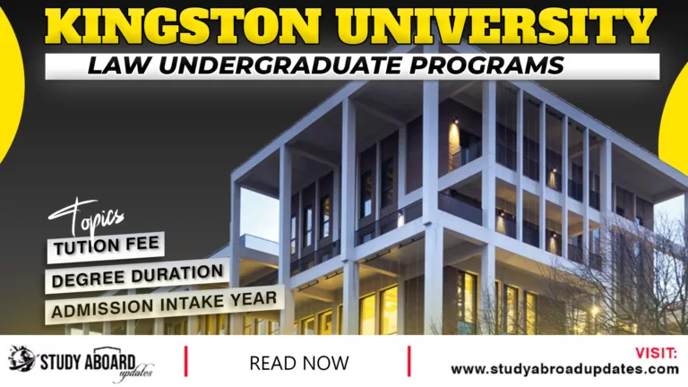 Law Undergraduate Programs