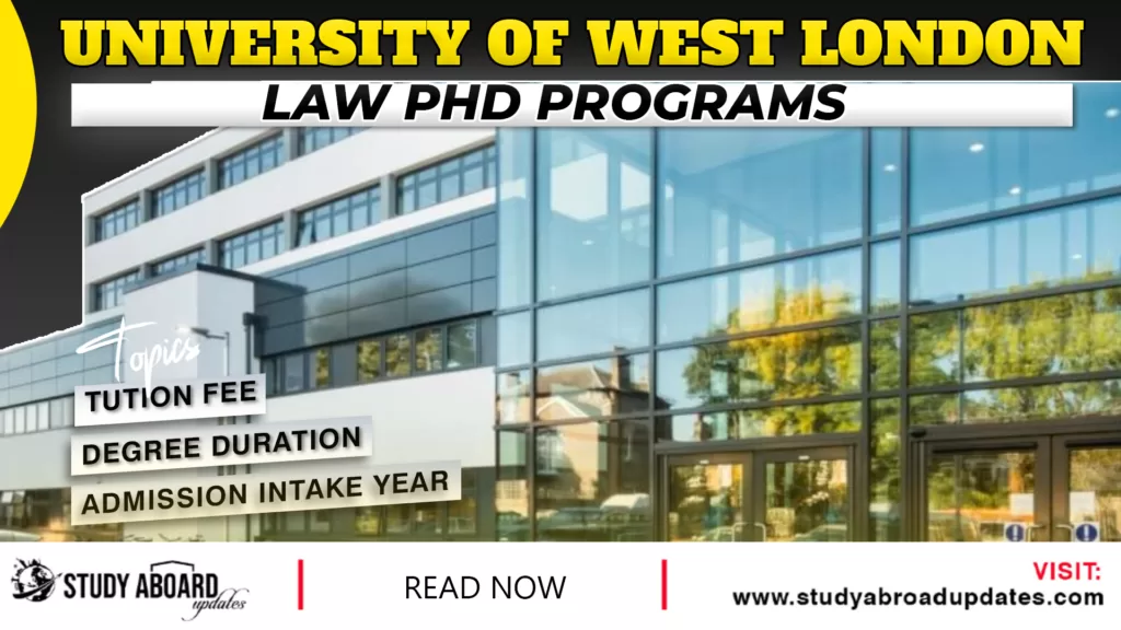 Law phd Programs