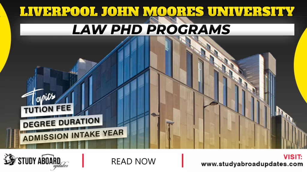 Law phd Programs