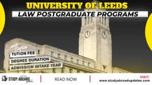 Law postgraduate Programs