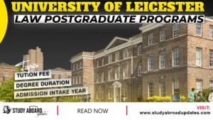 Law postgraduate Programs