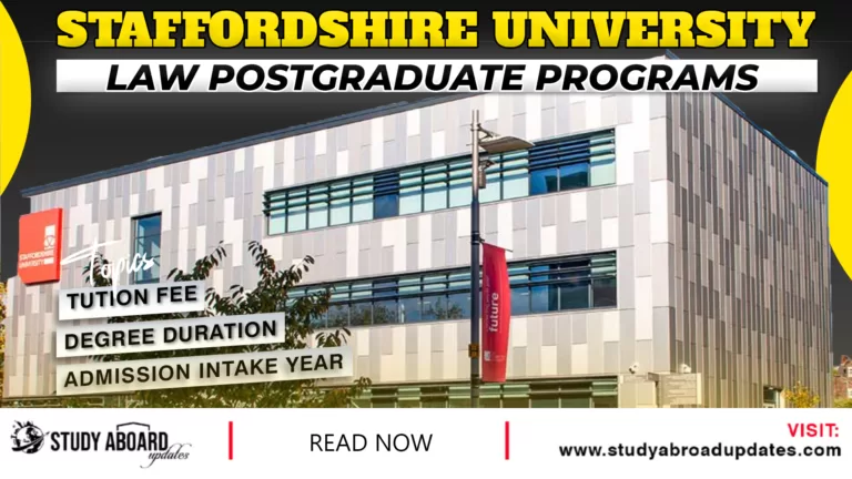 Law postgraduate Programs