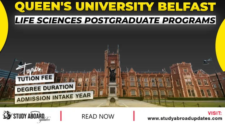 Life Sciences Postgraduate
