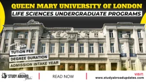 Life Sciences Undergraduate Programs