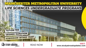 Manchester Metropolitan University Life Sciences Undergraduate Programs
