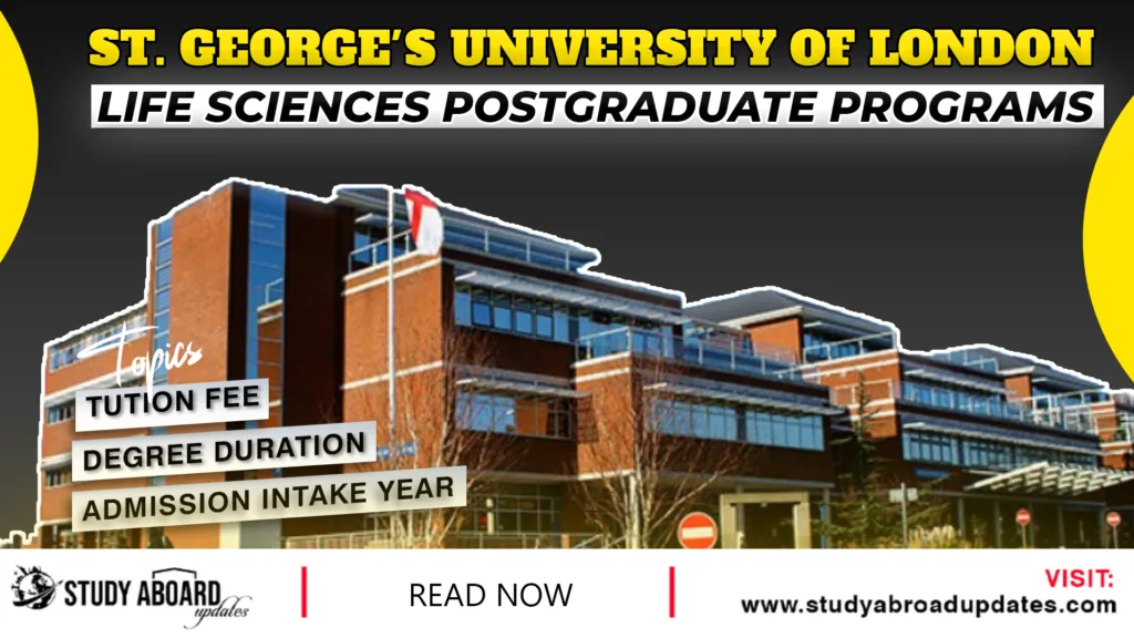 Life Sciences postgraduate Programs