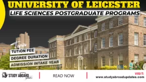 Life Sciences postgraduate Programs