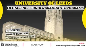 Life Sciences undergraduate Programs