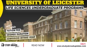 Life Sciences undergraduate Programs